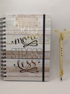 Tan and Gold Journal by Votum (J&P3) with Writing Pen (BF29)